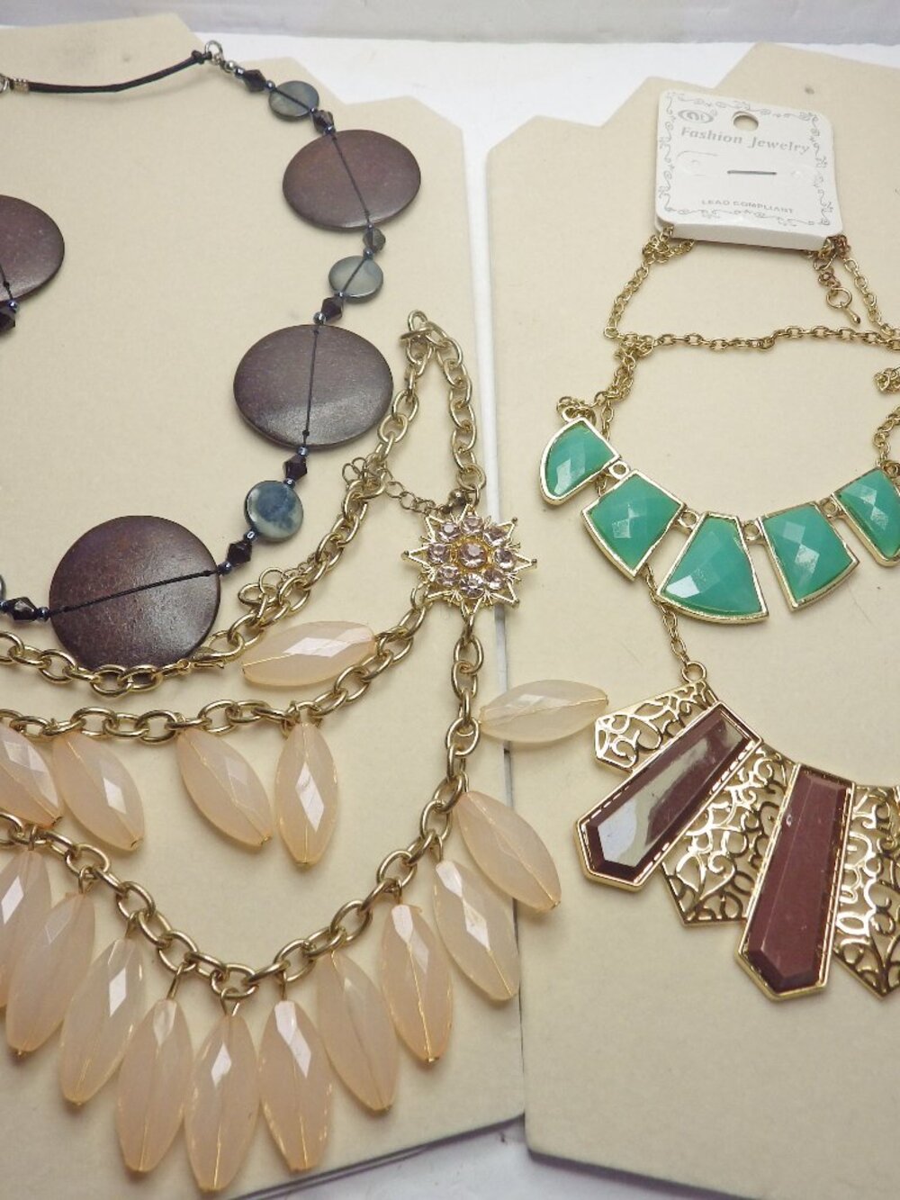 Lot of 4 Statement Necklaces 3 nwt 714G2